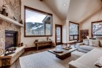 Spacious living area with the highest end interior finishes